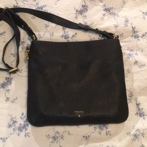 Black Fossil Crossbody bag